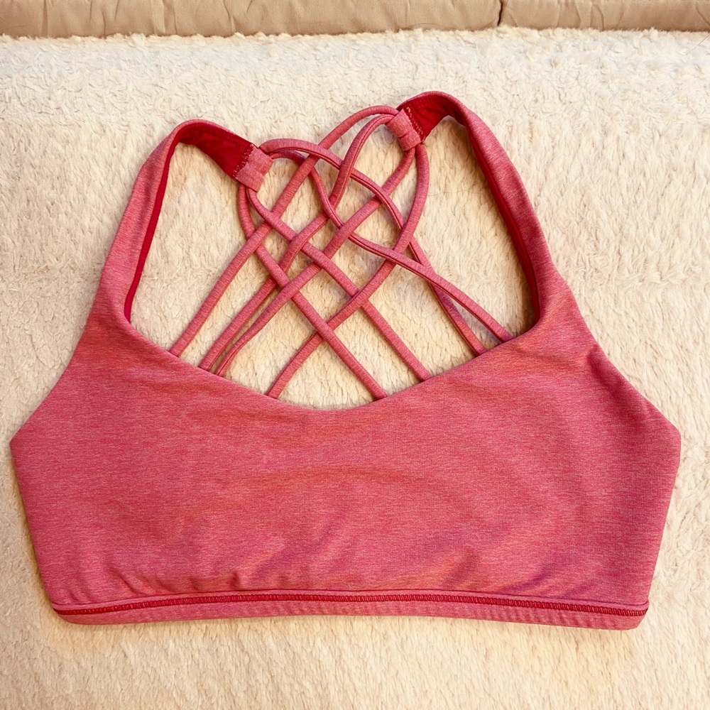 Free to Be Lululemon Sports Bra Pink